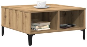 vidaXL Τραπέζι Σαλονιού Artisan Oak 60x60x30 εκ Επεξεργασμένο Ξύλο