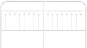 vidaXL Ανταλλακτικό κεφαλάρι Λευκό 180 εκ. Μεταλλικό