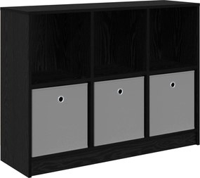 vidaXL Πλαϊνό γραφείο Μαύρη Οξυά 102 x 32 x 73,5 εκ
