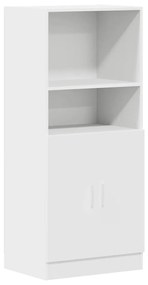 vidaXL Στήλη Κουζίνας Λευκή 57x41,5x131,5 εκ. από Επεξεργασμένο Ξύλο