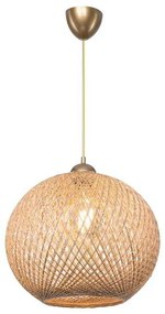 Φωτιστικό οροφής μονόφωτο PWL-1112 pakoworld Ε27 καφέ Φ38x75εκ