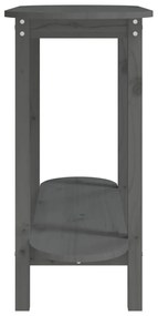 vidaXL Τραπέζι Κονσόλα Γκρί 110 x 40 x 80 εκ. από Μασίφ Ξύλο Πεύκου