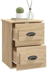 vidaXL Κομοδίνο Επιτοίχιο Sonoma Δρυς 41,5x36x53 εκ.