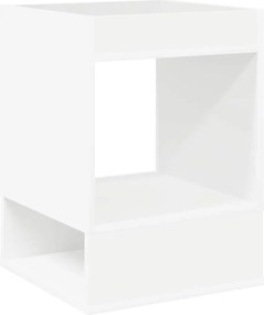 vidaXL End Table Λευκό 40 x 40 x 56 εκ. Επεξεργασμένο ξύλο