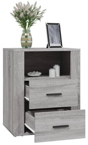 vidaXL Κομοδίνο Γκρι Sonoma 50x36x60 εκ. από Επεξεργασμένο Ξύλο