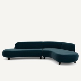 Γωνιακός καναπές από βελούδο, Rosebury, σχεδίασης E.Gallina