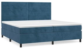 ΚΡΕΒΑΤΙ BOXSPRING ΜΕ ΣΤΡΩΜΑ ΣΚΟΥΡΟ ΜΠΛΕ 200X200 ΕΚ. ΒΕΛΟΥΔΙΝΟ 3143107