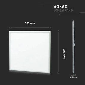 V-TAC Πάνελ LED 36W 230V 120° 4320lm IP20 600x600mm Ψυχρό Λευκό 62396