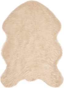 vidaXL Χαλί από τεχνητό πρόβειο δέρμα TAFALLA Μπεζ 60 x 90 cm
