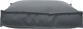 vidaXL Μαξιλάρι Ύφασμα Όξφορντ Ανθρακί 70 x 70 x 12 cm