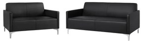 ΣΕΤ 2 ΤΜΧ ΚΑΝΑΠΕΣ 3ΘΕΣΙΟΣ ΚΑΙ 2ΘΕΣΙΟΣ NELLIE HM11274.01 ΜΑΥΡΟ ΧΡΩΜΑ