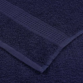 vidaXL Πετσέτες 4 τεμάχια Ναυτικό Μπλε 100x200 cm 360 gsm 100% βαμβάκι