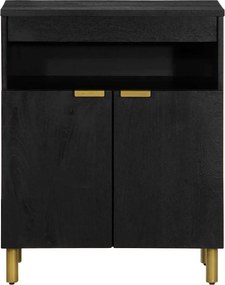 vidaXL Ραφιέρα Μαύρη 60x33x75 εκ. από Επεξεργασμένο Ξύλο