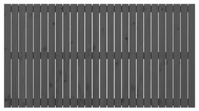 vidaXL Κεφαλάρι Τοίχου Γκρι 166x3x90 εκ. από Μασίφ Ξύλο Πεύκου