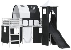 vidaXL Λευκό και Μαύρο 99,5 x 190 εκ.