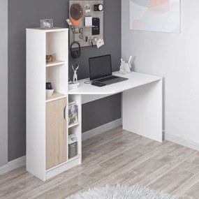 Γραφείο Λευκό / Καρυδί ROAR 150x60x140