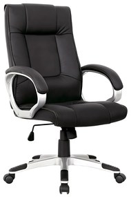 Καρέκλα Γραφείου ArteLibre ΡHNH Μαύρο PU 61.5x69x109-117cm