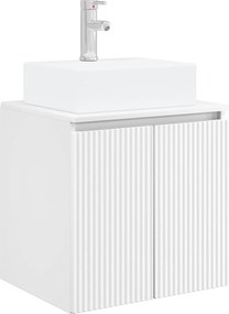 vidaXL Σετ Ντουλαπιών Μπάνιου 5 pcs Λευκό Επεξεργασμένο Ξύλο