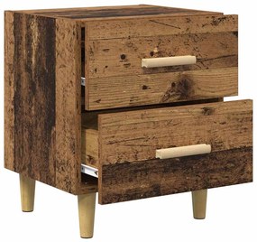 vidaXL Ντουλάπι κρεβατιού 2 pcs Παλαιό ξύλο 40 x 35 x 47.5 εκ