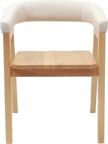 vidaXL Καρέκλες φαγητού 2 pcs Φυσικό 54 x 57 x 73 εκ