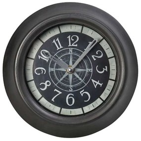 Ρολόι Τοίχου ROL602 23,2x23,2x5,4cm Grey Espiel Πολυρεσίνη