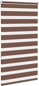vidaXL Ζέβρα τυφλή Καφέ Πλάτος υφάσματος 65,9 εκ. Πολυεστέρας