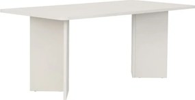 Τραπέζι Linza Megapap χρώμα λευκό 180x90x75εκ.