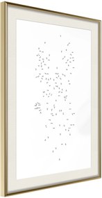 Αφίσα - Connect the Dots - 20x30 - Χρυσό - Με πασπαρτού