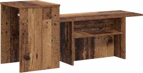 vidaXL Τραπέζι κονσόλας Παλιό ξύλο 91,5 x 35 x 38,5 εκ