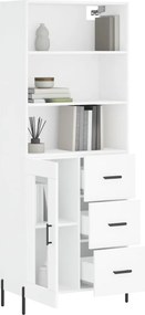 vidaXL Ντουλάπι Λευκό 69,5x34x180 εκ. από Επεξεργασμένο Ξύλο