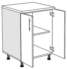 Επιδαπέδιο Ντουλάπι Κουζίνας EMMA Σονόμα 60x56.5x82 εκ.