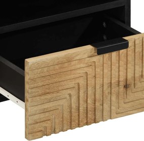 vidaXL Τραπεζάκι σαλονιού καφέ 80x54x40 cm μασίφ ξύλο Mango
