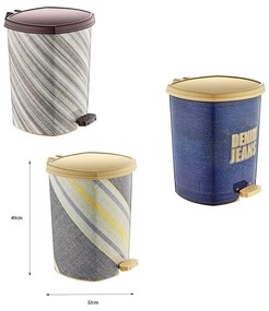 Κάδος σκουπιδιών με πεντάλ 40cm D009 X160- Trash can - bin