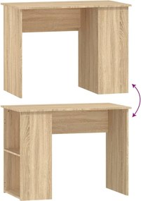 vidaXL Γραφείο Sonoma Δρυς 100 x 55 x 75 εκ. από Επεξεργασμένο Ξύλο