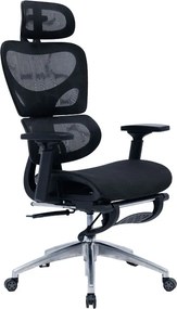 Καρέκλα γραφείου διευθυντή LINUX mesh μαύρο 61x63x117/125