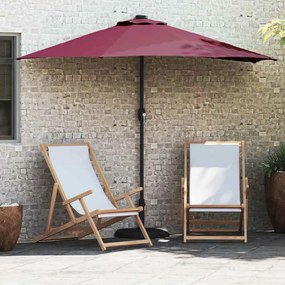 vidaXL Ομπρέλα Κήπου Μπορντό 294 x 150 x 224 εκ. ύφασμα