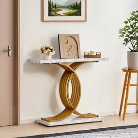 VEVOR Narrow Console Sofa Table Couch Table 39.4 in for Entryway &amp; Living Room