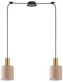 Φωτιστικό Οροφής Δίφωτο Homelighting 77-8613 Gold/Brown