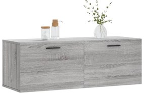 vidaXL Ντουλάπι Τοίχου Γκρι Sonoma 100x36,5x35 εκ. Επεξεργασμένο Ξύλο