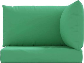 vidaXL Μαξιλάρια Παλέτας 3 τεμ. Πράσινα από Ύφασμα Oxford