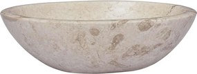 vidaXL Νιπτήρας Κρεμ 53 x 40 x 15 εκ. Μαρμάρινος