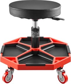 VEVOR Rolling Mechanic Stool Adjustable Garage Seat 300 lbs Load with Wheels