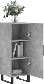 vidaXL Ντουλάπι Γκρι Σκυροδέματος 34,5x34x90 εκ. Επεξεργασμένο Ξύλο