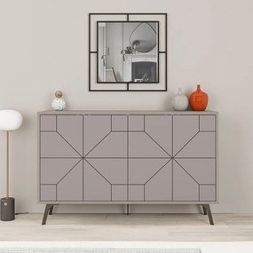 Μπουφές Dune Megapap χρώμα ανοιχτή μόκα 123x35x77,4εκ.