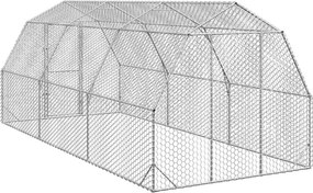vidaXL Τρέξιμο για κοτόπουλα 2,5x6x2,25 μ. από Γαλβ. Χάλυβα