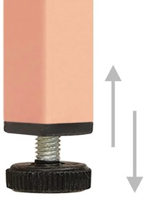 vidaXL Ντουλάπι Αποθήκευσης Ροζ 42,5 x 35 x 101,5 εκ. από Ατσάλι