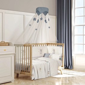Κουβέρτα Βρεφική 8840 Πικέ White-Grey Greenwich Polo Club Κούνιας 110x150cm 100% Βαμβάκι