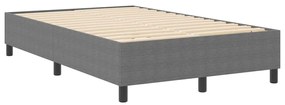vidaXL Κρεβάτι με ελατήρια Ανοιχτό γκρι 120 x 190 cm Βελούδο