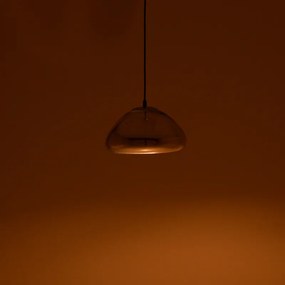 Φωτιστικό οροφής Ovalone pakoworld G6 ασημί μέταλλο-γυαλί Φ18x11εκ (1 τεμάχια)