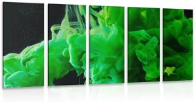 Εικόνα 5 μερών ρέοντος πράσινου χρώματος